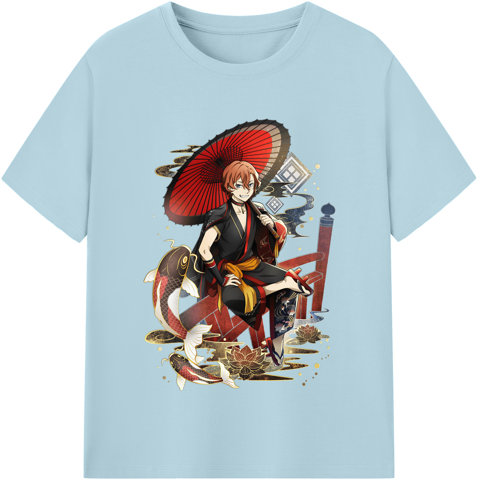 （画像用） 文豪ストレイドッグス Bungo Stray Dogs 綿100％半袖Tシャツ（フロントプリント）